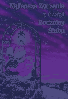 Kartka z najlepszymi życzeniami z okazji rocznicy ślubu